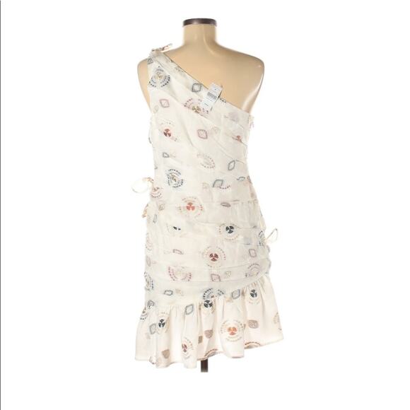 ALC Barney’s Embroidered One Shoulder Dress size 8 NWT - Picture 3 of 6